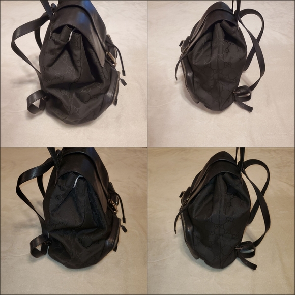 Authentic Gucci Jackie Canvas/ Leather Backpack (unisex) - Picture 4 of 9